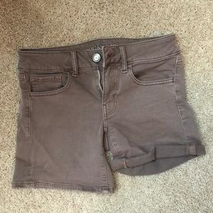 AE denim shorts